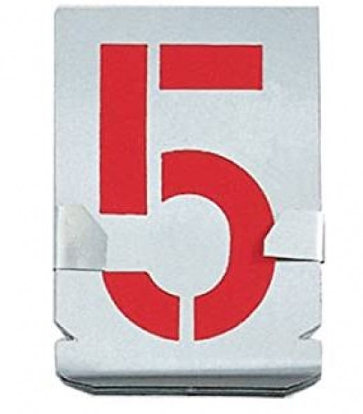Schablone, Signierset 0 bis 9, Zinkblech, 20 mm bis 300 mm