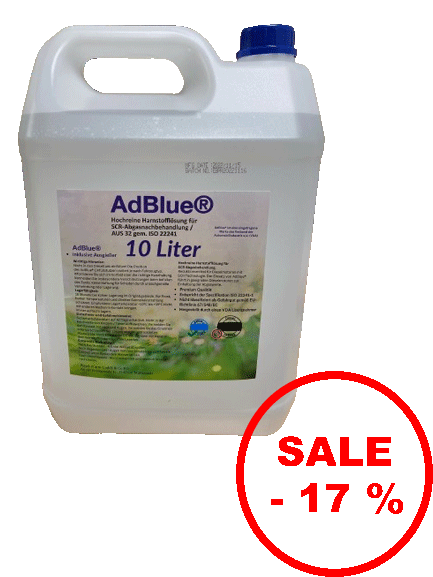Ad Blue 10 Liter Kanister mit Außgieser Harnstofflösung gemäß ISO 22241